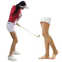 [보슈아]여성 자외선차단 여름스타킹 1매 + 1매 골프스타킹 니하이스타킹